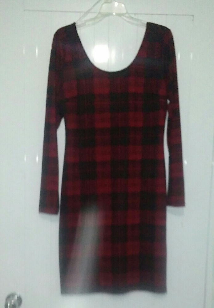Bodycon plaid dress